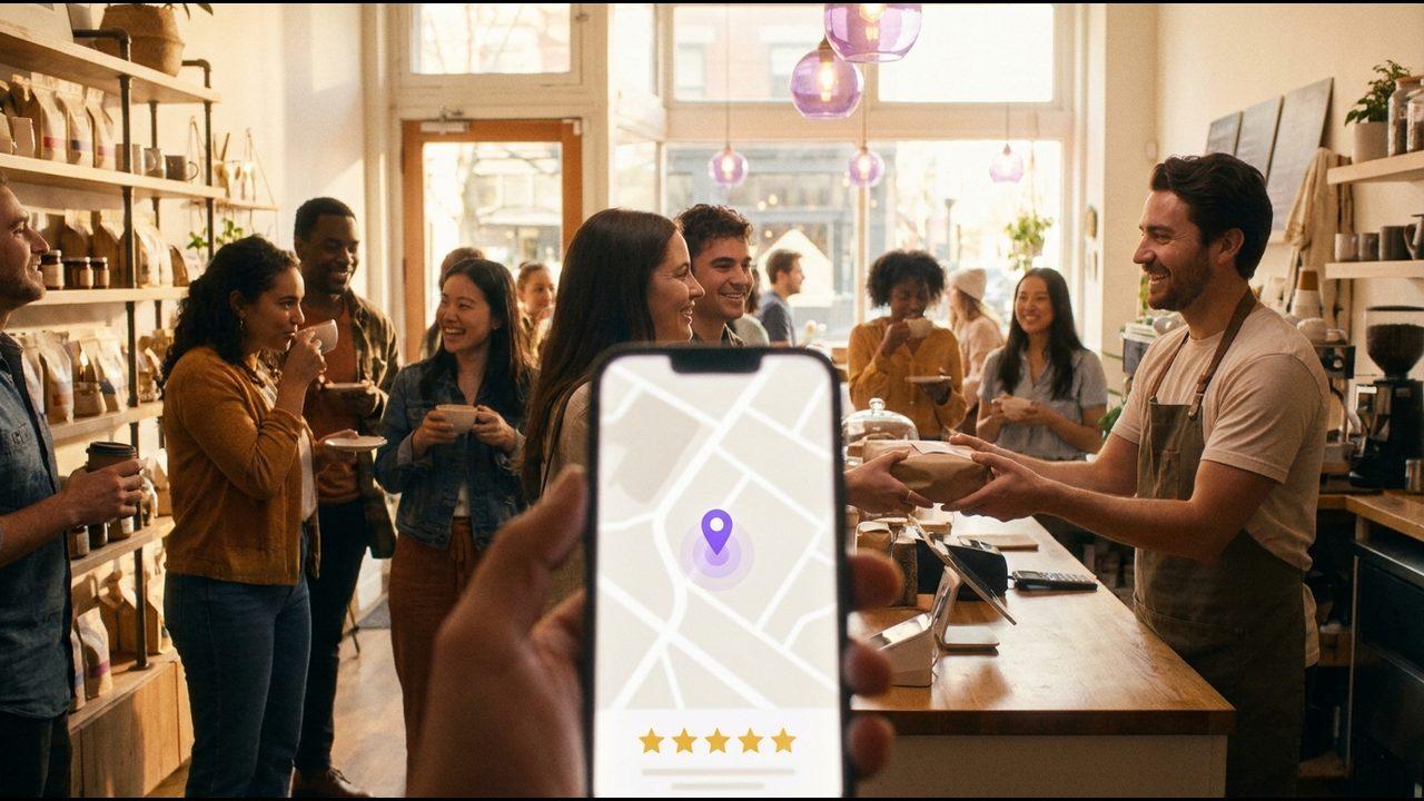 A busy local business with an active Google profile