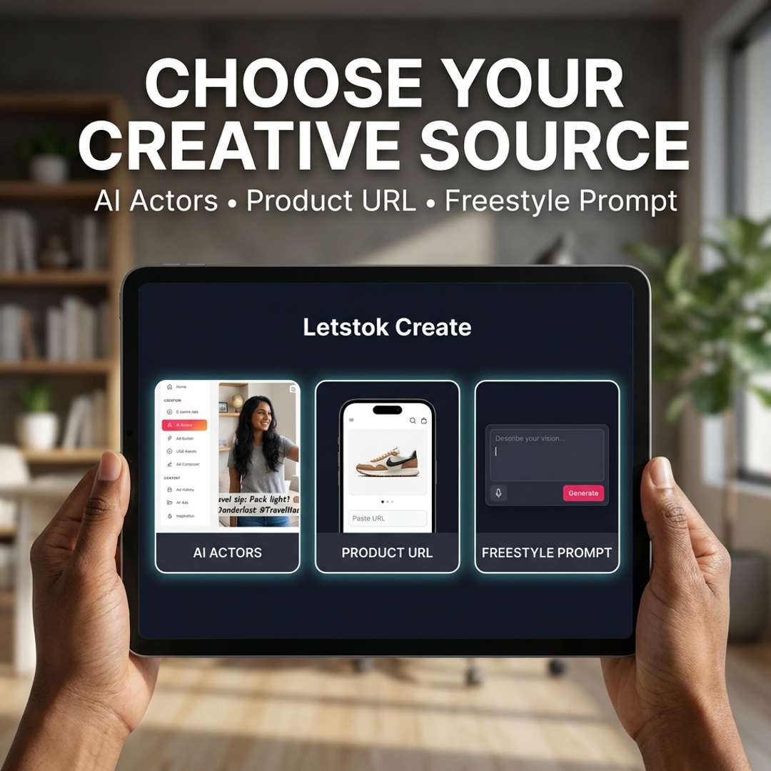 Letstok Create — Choose Your Source visualization